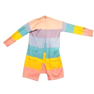 Pastel Rainbow Cardigan Sweater